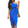 One-shoulder Bow Tie Belt Women's Party Dress