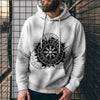 3D Digital Printing Loose Hooded Sweatshirt