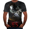 European And American Style Clown 3D Digital Printing Round Neck Short Sleeve T-Shirt