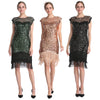 Source Manufacturer Women's New Party Sexy Dress Fashion Large Beaded Sequin Tassel Dress