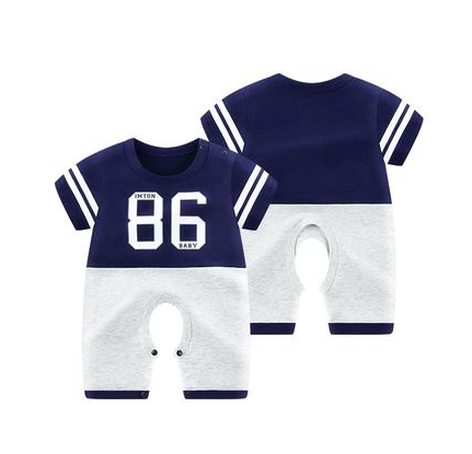 Baby onesies short-sleeved cotton baby clothes summer thin section male newborn clothes female summer romper