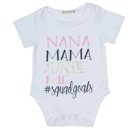 2021 Newborn Baby Clothes Funny 1st Birthday Daddy Letter White Short Sleeve Baby Bodysuits Tiny Cotton Baby Clothes Onesie (China)