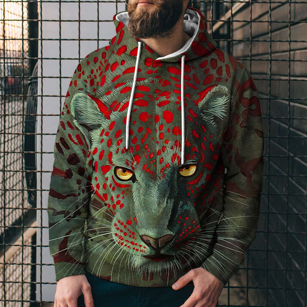 3D Digital Printing Casual Hoodie Sweatshirt