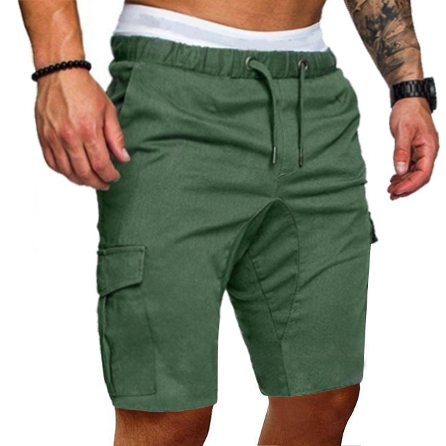 Colorful Fashion Slim Belt Casual Shorts