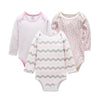 Three-Piece Baby Suit With Envelope Collar