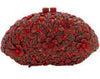 Shell-shaped flower gemstone bag evening bag rhinestone clutch