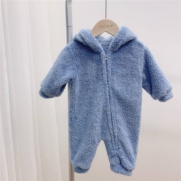 Baby Jumpsuit With Thickened Warm Winter Romper