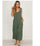 Back solid jumpsuit ladies summer wide leg dress