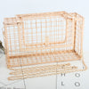 Metal hollow shoulder bag European and American fashion clutch iron mesh chain messenger dinner bag