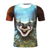 Joker 3D Digital Printing Round Neck Short Sleeve T-Shirt