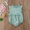 Newborn Baby Girl Sleeveless Ruffles Romper Underwear Apparel Summer