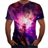 Digital print round neck short sleeve T-shirt