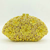 Shell-shaped flower gemstone bag evening bag rhinestone clutch