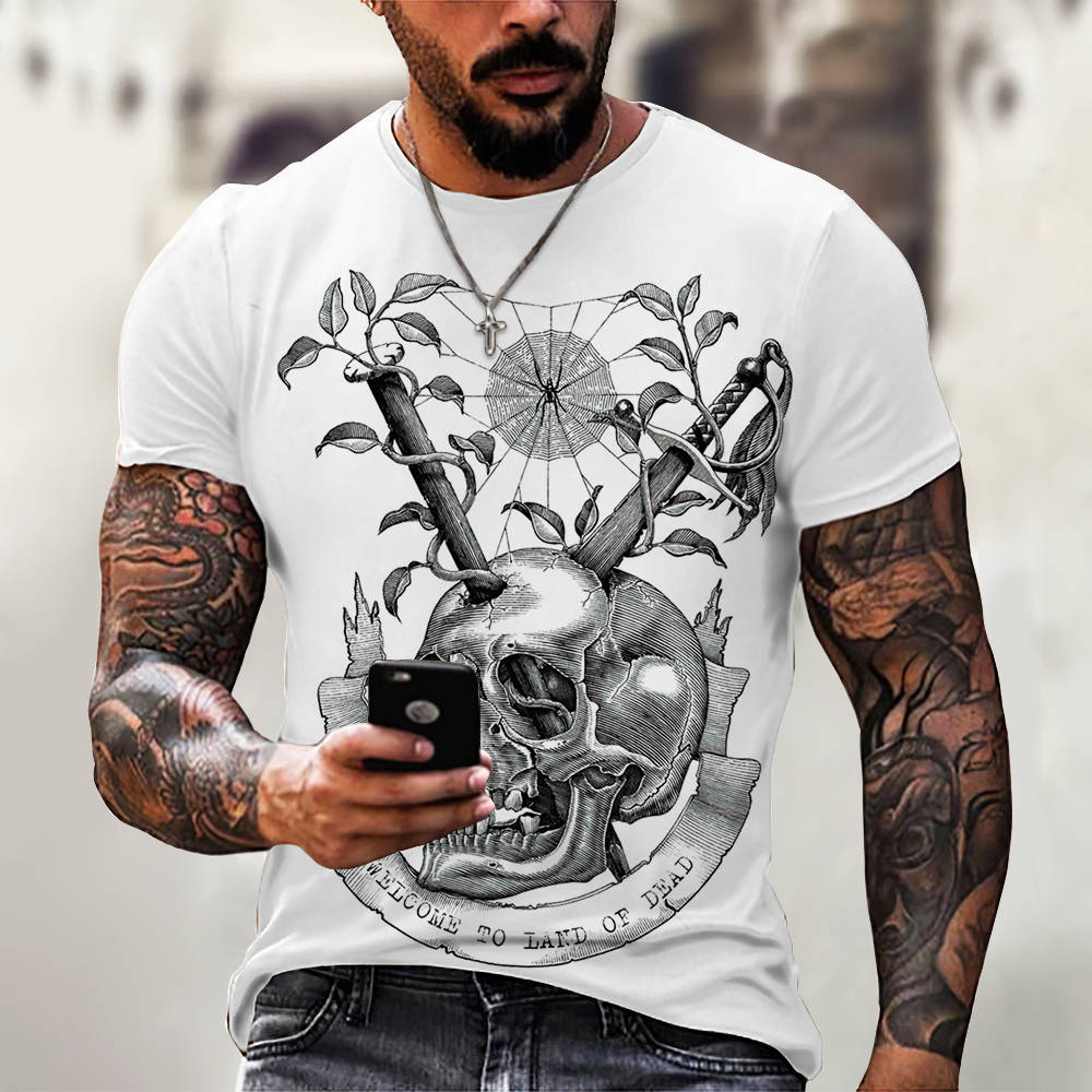 3D Digital Printing Casual Short-Sleeved T-Shirt