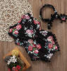 Floral Sunsuit Romper + Headband 2pc set