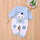 Long-sleeved cotton romper baby suit