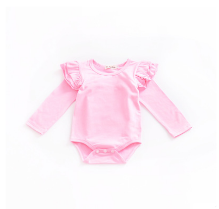 Robyn Romper  Baby Cotton Multi-color Flying Sleeves Conjoined Clothes Men And Women Baby Romper