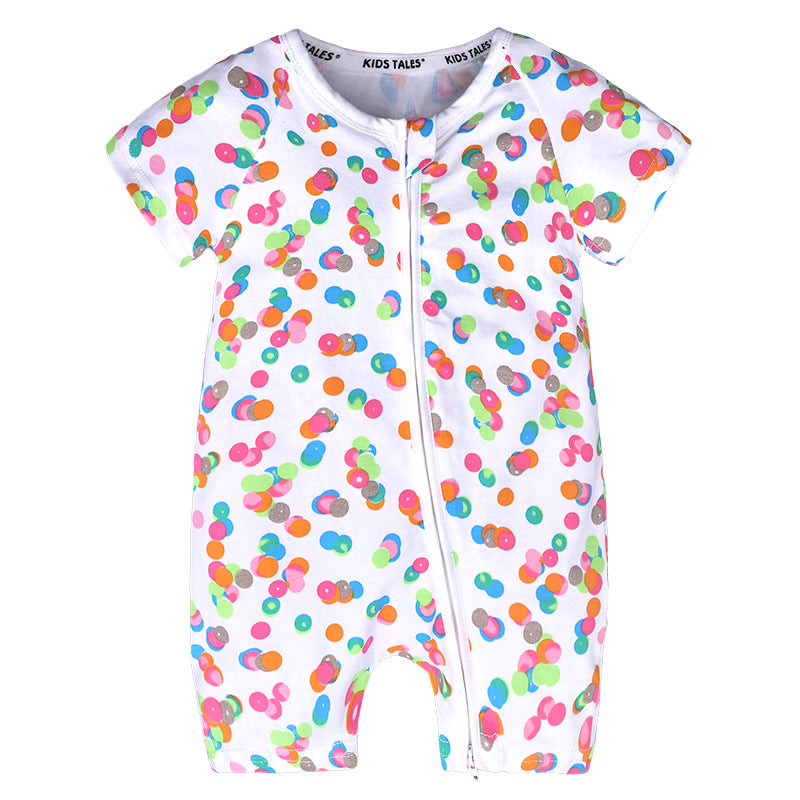 Newborn printed double zip bodysuit