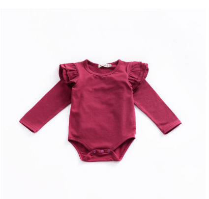 Robyn Romper  Baby Cotton Multi-color Flying Sleeves Conjoined Clothes Men And Women Baby Romper