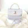 Rhinestone Rabbit Cute Girl Bag Pearl Portable Can Be Diagonal