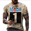 3D Digital Round Neck Short Sleeve T-Shirt