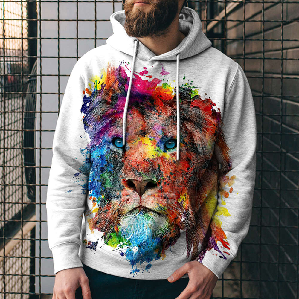 3D Digital Printing Casual Hoodie Sweatshirt