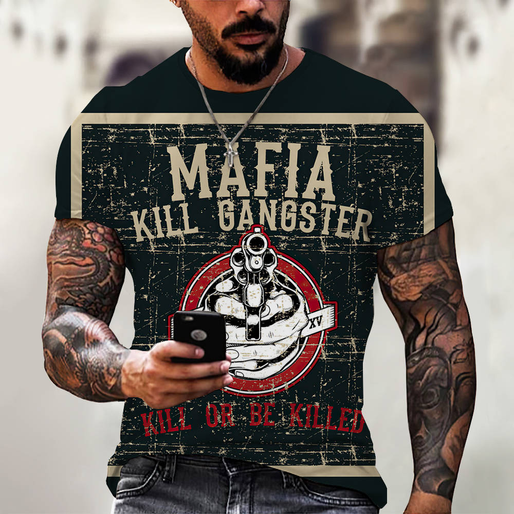 3D Digital Printing Casual Short-Sleeved T-Shirt