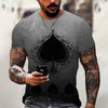 New Men Summer 3Dt Shirt Top Printing Street Short Sleeves
