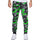 Printed stretch fabric sports jogging pants