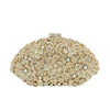 Shell-shaped flower gemstone bag evening bag rhinestone clutch