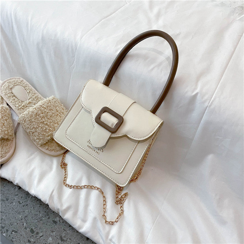 Solid color one shoulder messenger bag