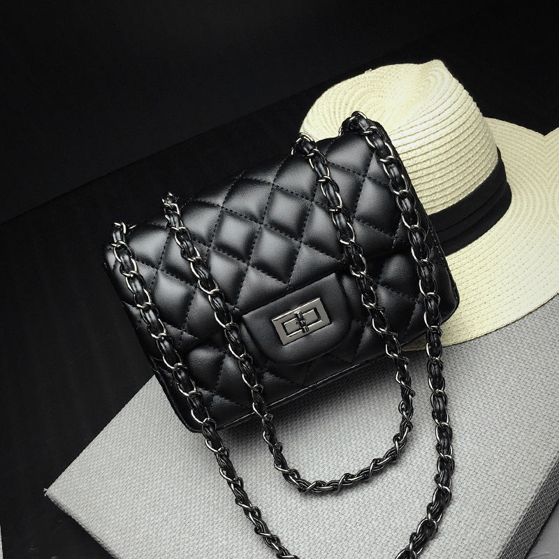 Women's rhombic chain bag