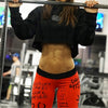 Letter print sexy fitness sports yoga pants