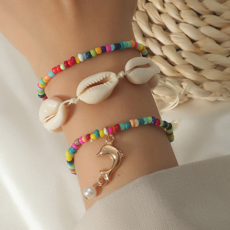 Summer Fashion Jewelry Shell Rice Bead Bracelet