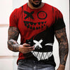 3D Digital Round Neck Short Sleeve T-Shirt