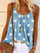 Women's Daisy Print Camisole Shirt Vest