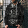 3D Digital Printing Loose Hooded Sweatshirt