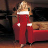 Christmas Dress Female Winter Sexy Dress Clothes Warm Off Shoulder Long Sleeve Party Women Dress