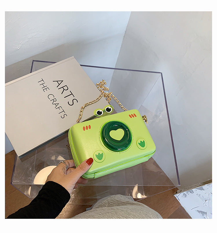 Creative Ins Web Celebrity Cute Little Frog Chain Box Bag