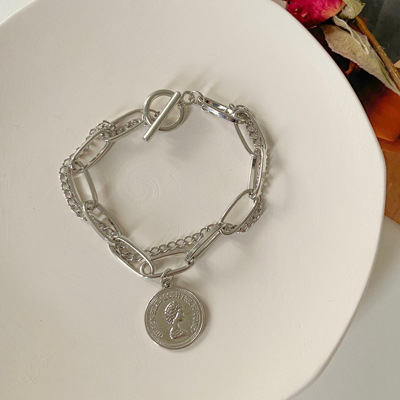 Europe And America Fashion Jewelry Coin Bracelet