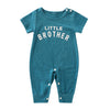 Alphabet short sleeve crawling suit