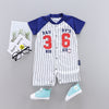 Summer Clothes Thin Combed Cotton Newborn One-piece Baby Short-sleeved Boxer Romper