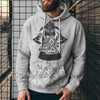 3D Digital Printing Loose Hooded Sweatshirt