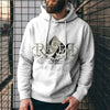 3D Digital Printing Loose Hooded Sweatshirt