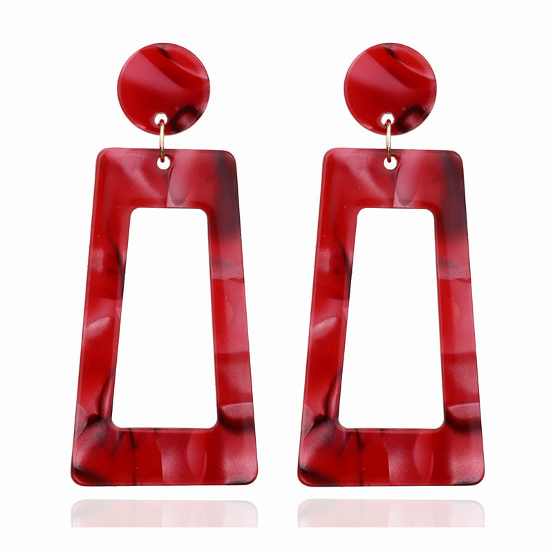 Geometric Acrylic Irregular Earrings Summer Beauty Jewelry