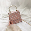 Chain pearl shoulder bag