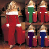 Christmas Dress Female Winter Sexy Dress Clothes Warm Off Shoulder Long Sleeve Party Women Dress