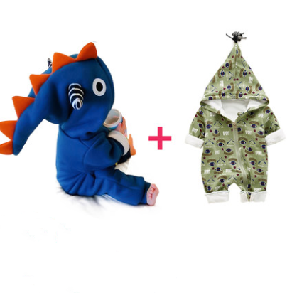 Baby clothes newborn autumn and winter dress onesies men and women baby super cute cute net red animal climbing clothes cotton clothes