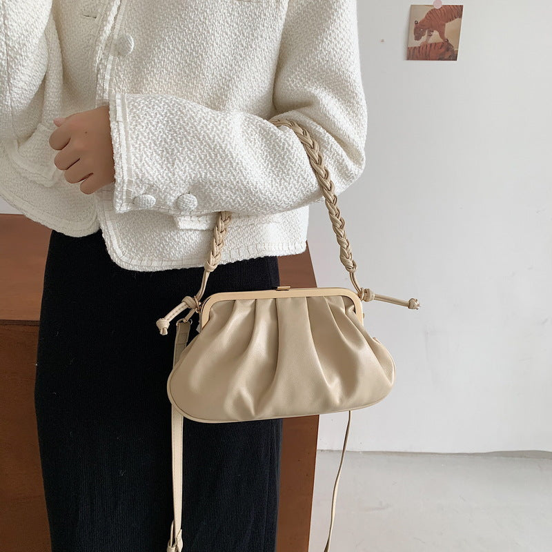 Fashion Pleated One-shoulder Cloud Bag