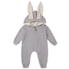 Big ears bunny one-piece l hooded zipper romper romper